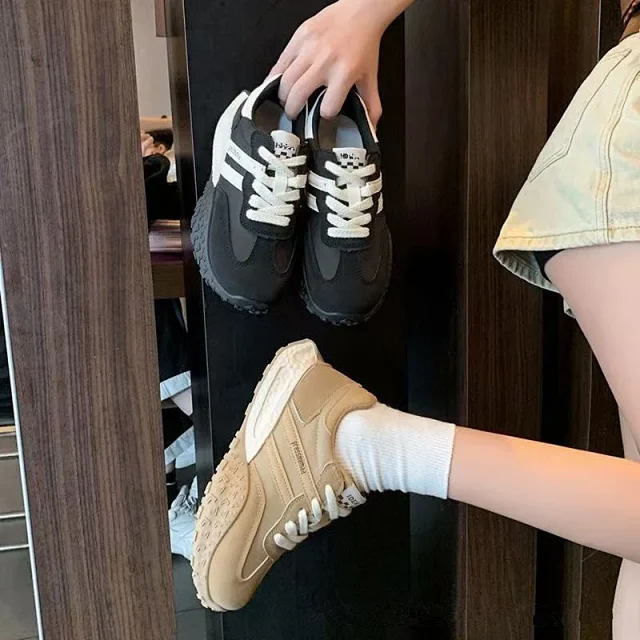 Women's Chunky Color-Block Platform Sneakers Detail