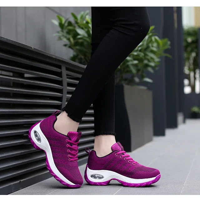 Women's Air Cushion Platform Walking Shoes Detail