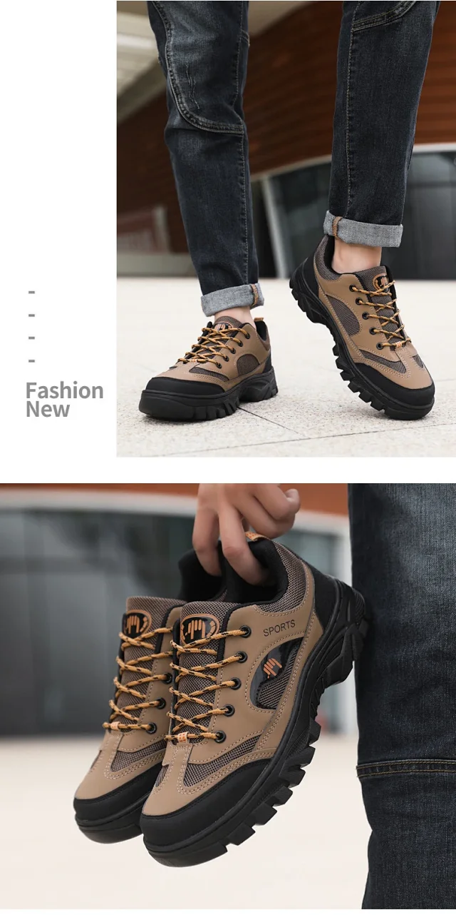 Men's Hiking Work Casual Breathable Shoes Detail