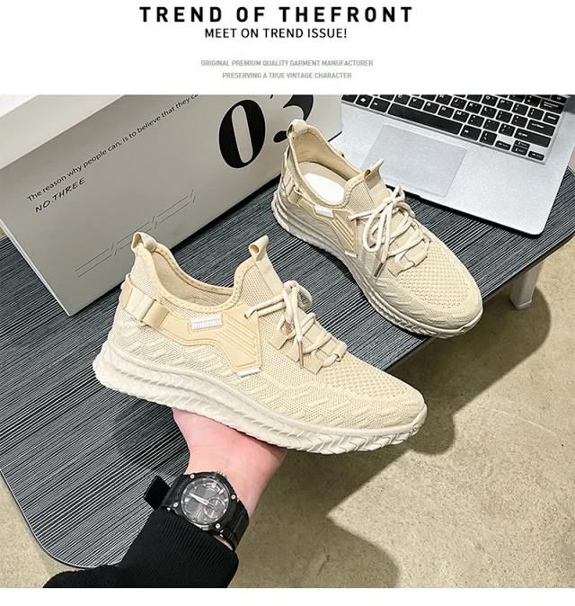 Men's Breathable Mesh Travel Sneakers Detail