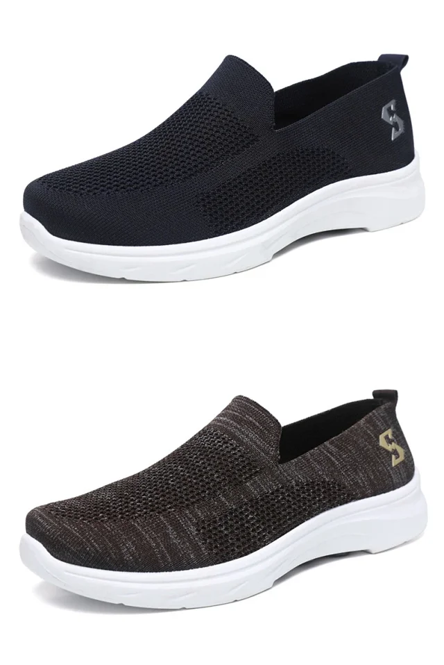 Comfy Summer Breathable Knit Cloth Shoes Detail