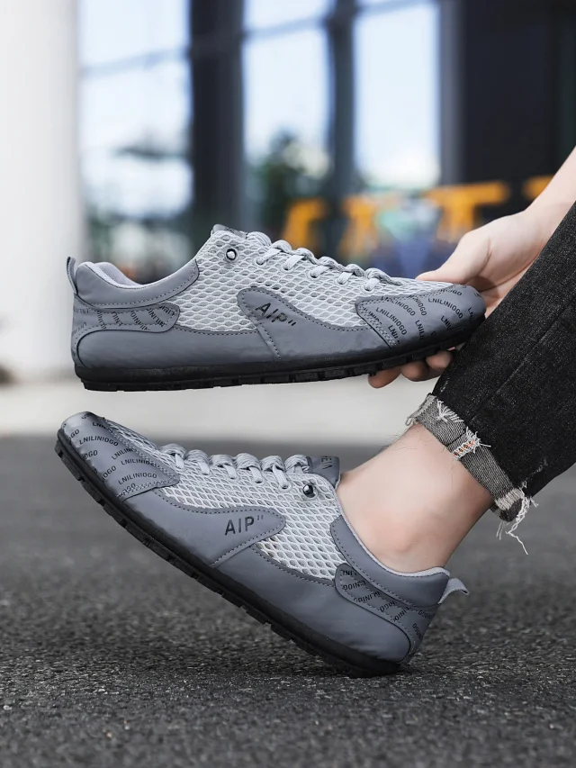 Men's Summer Mesh Driving Loafers Detail