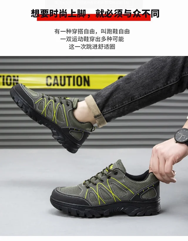Men's Spring Light Mesh Hiking Shoes Detail
