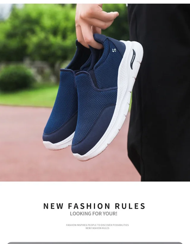 Men's Slip-On Mesh Casual Walking Shoes Detail