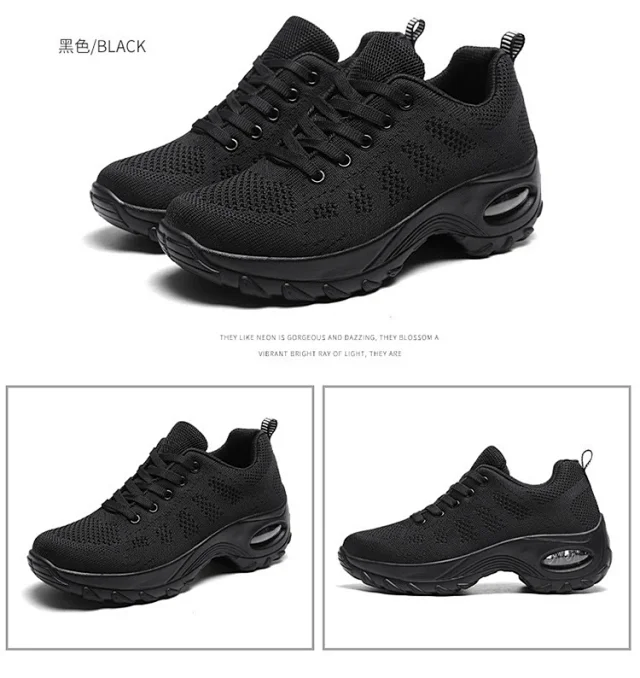 Women's Knit Platform Runners Detail