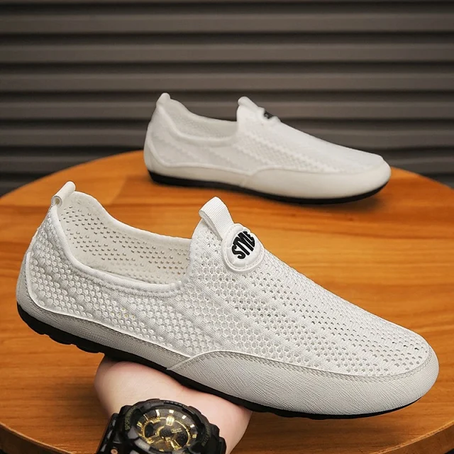 Men's Summer Mesh Slip-On Shoes Detail