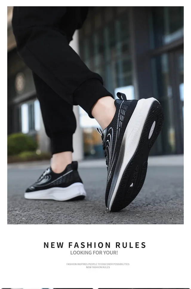 Men's Cushioned Trendy Sneakers Spring 2025 Detail