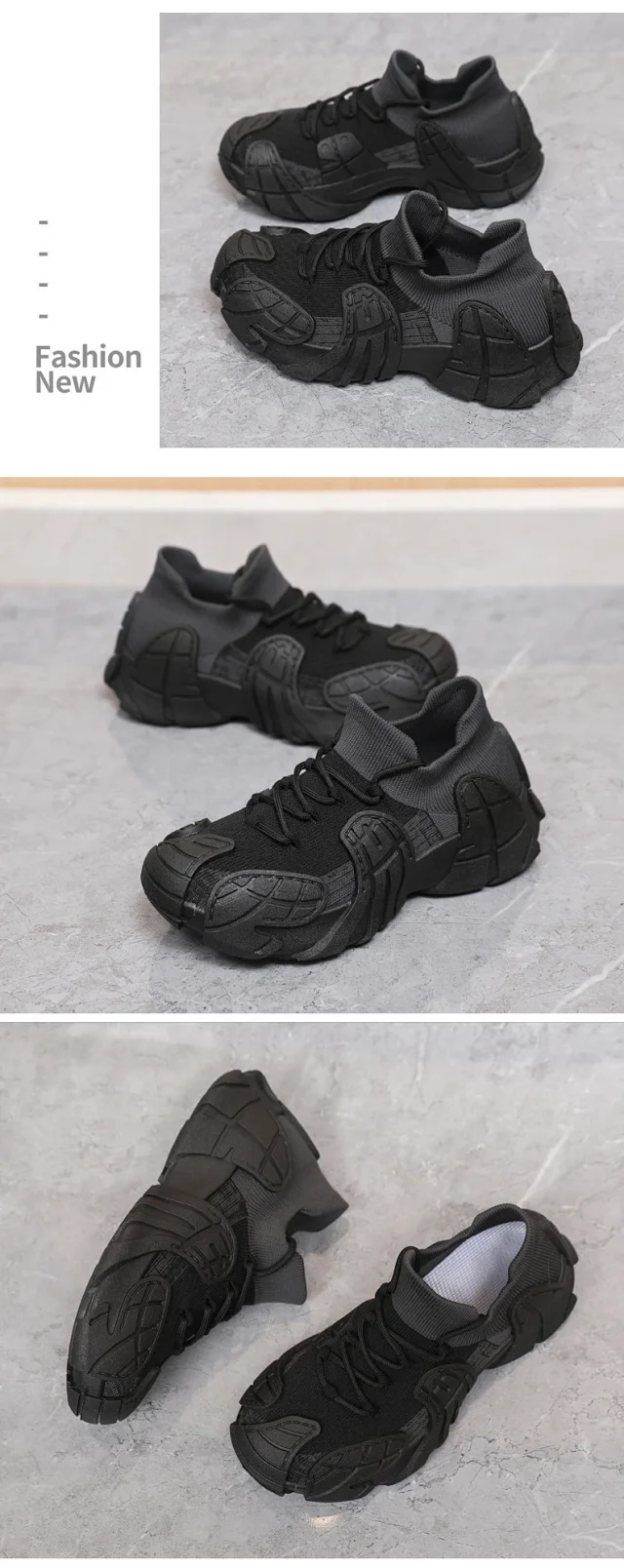 Women's 2025 Yeezy Flyknit Chunky Sneakers Detail