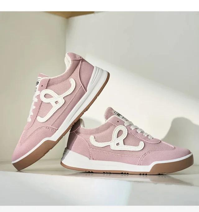 SS25 K-Style Forrest Gump Low-Top White Chunky Sneakers Detail