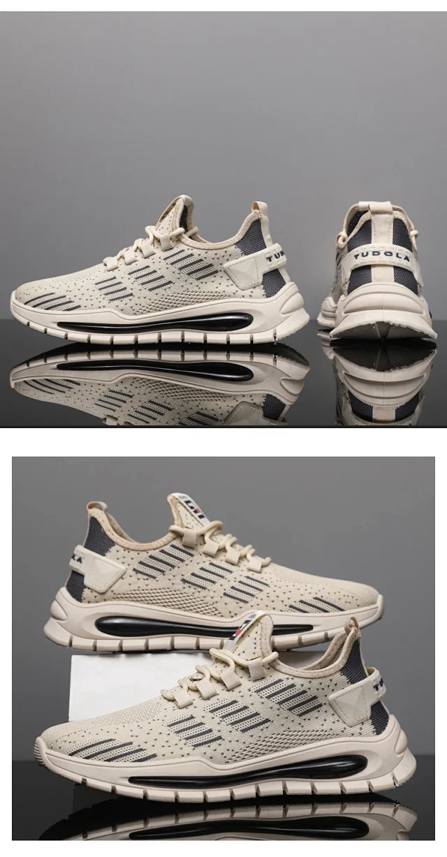 Men's 2025 Knit Dad Sneakers Comfort Detail