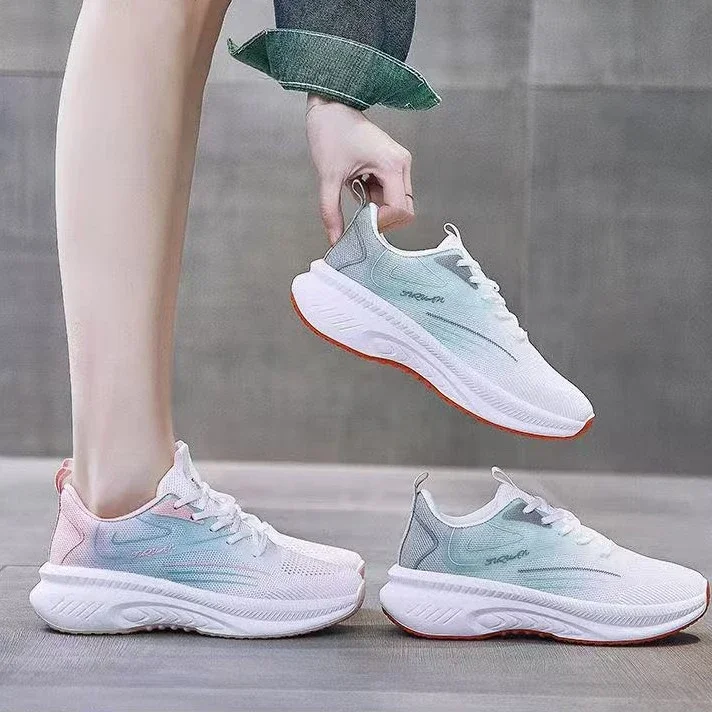 Womens Knit Mesh Casual Running Shoes