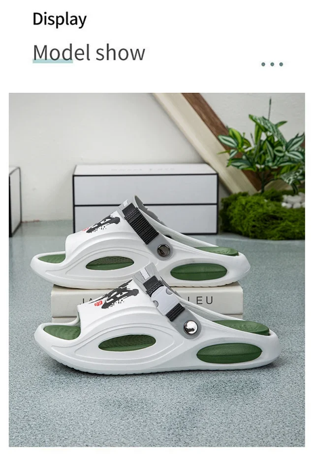 Men's Summer Beach Fashion Slides Detail