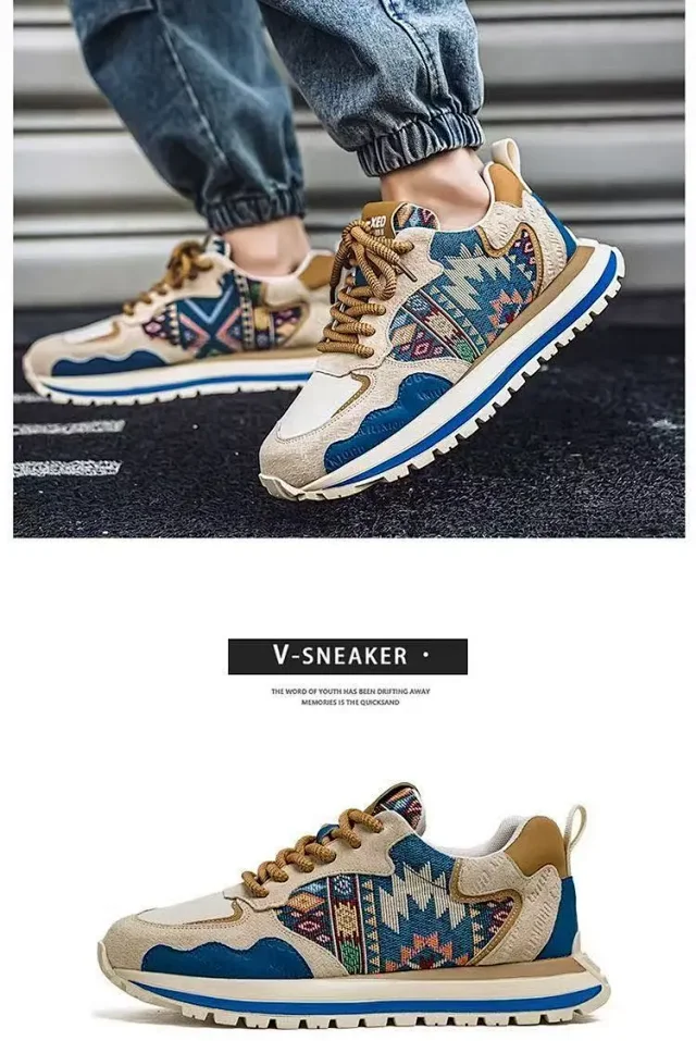 Men's Trendy Platform Sneakers 2025 Detail