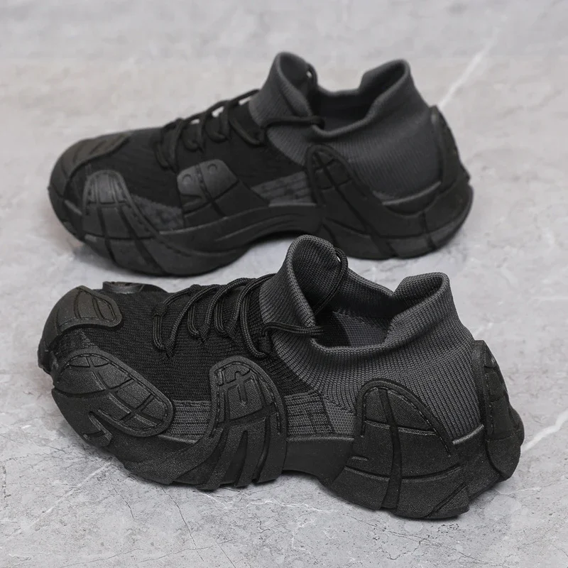 Women's 2025 Yeezy Flyknit Chunky Sneakers