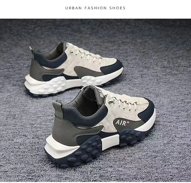 Men's Chunky Low-Top Running Sneakers Detail