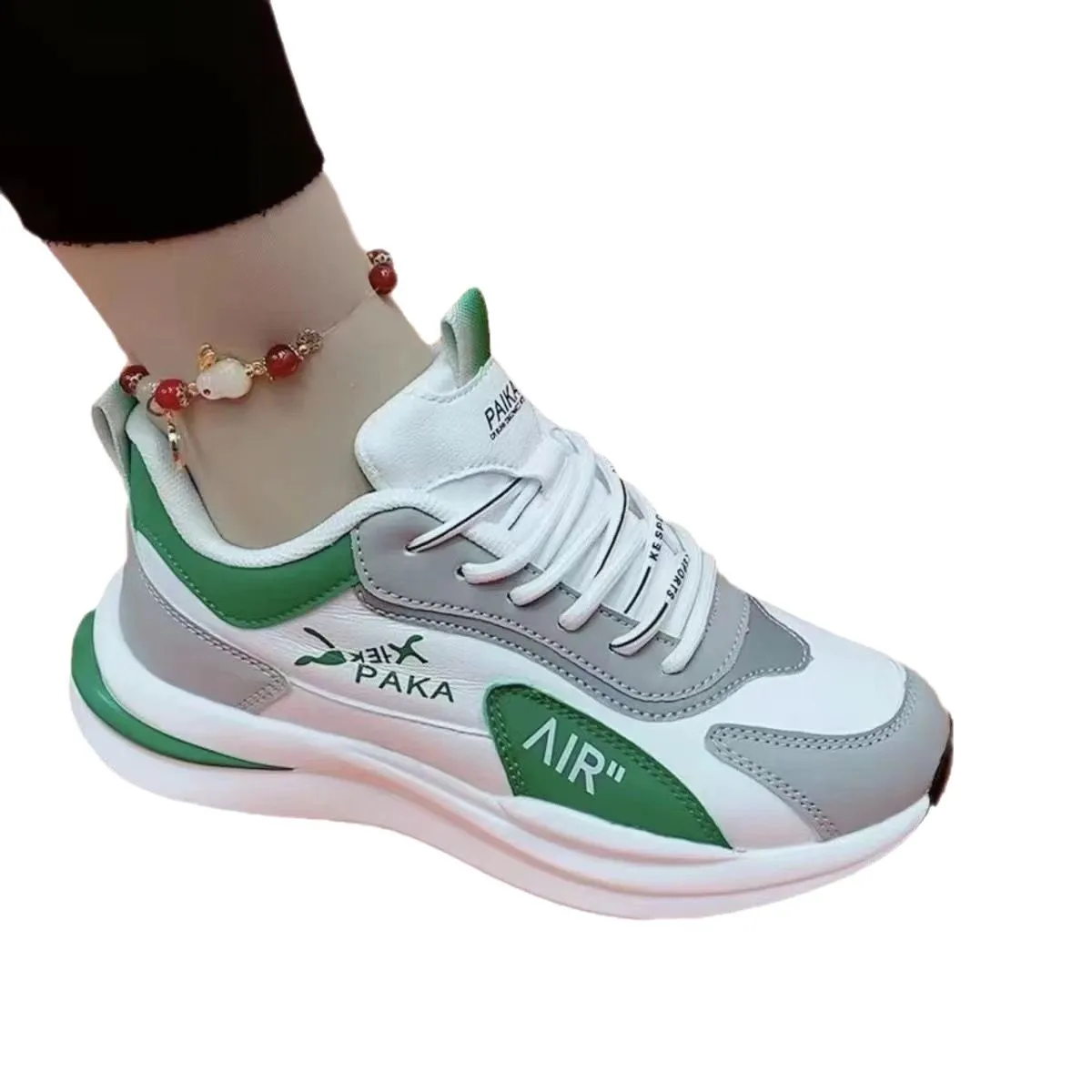 New Couples Lightweight Leather Dad Sneakers