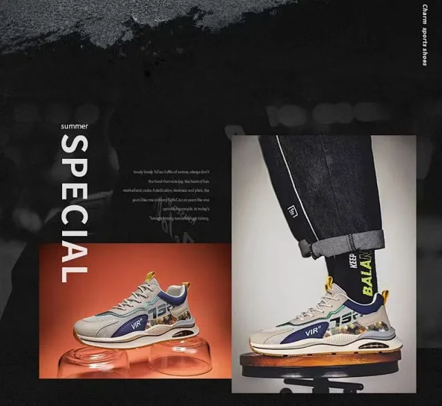 Men's Korean Dad Shoes 2025 Detail