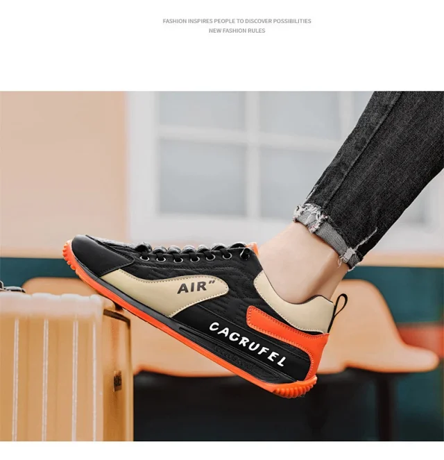 Men's Summer Low-Top Breathable Chunky Sneakers Detail