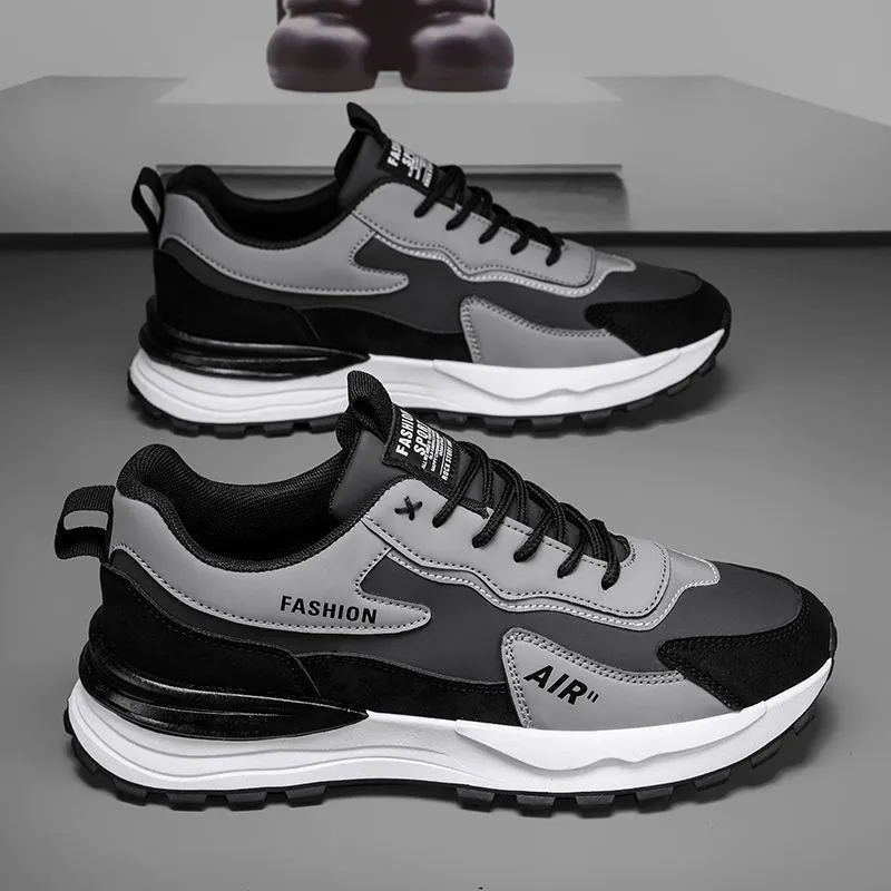 Spring 2025 Leather Safety Dad Sneakers Men's