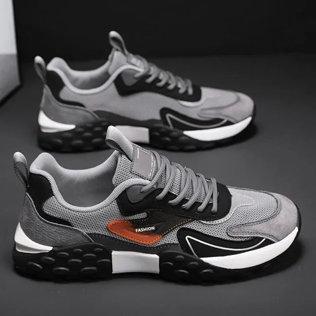Men's Autumn 2025 Mesh Running Shoes Soft Sole Low-Cut Detail
