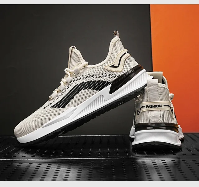 Men's Breathable Knit Yeezy Trainers Detail
