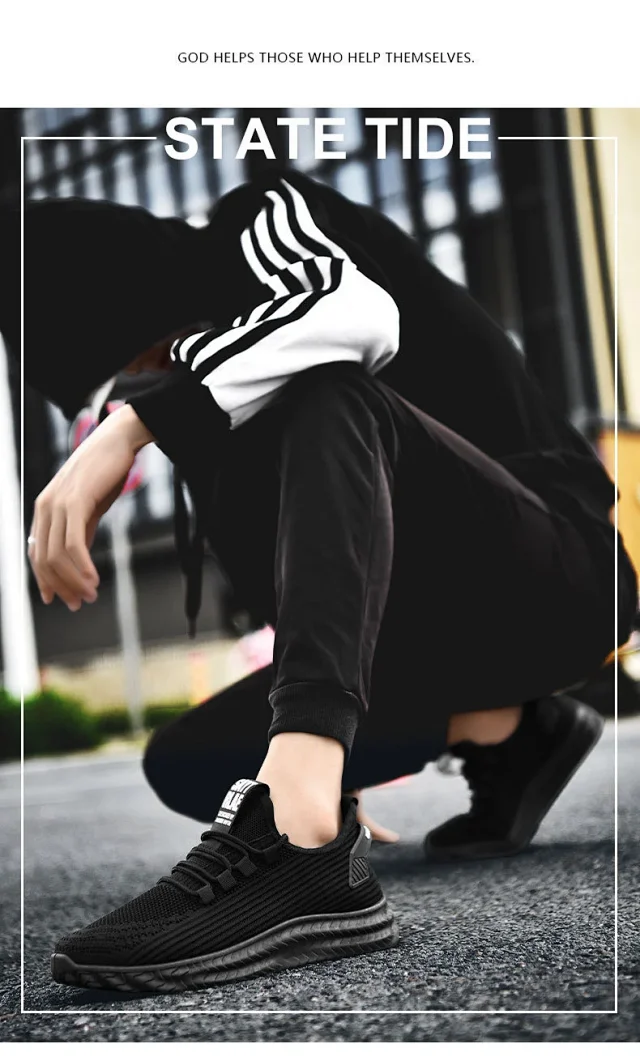 Men's Flyknit Breathable Casual Sneakers 2025 Detail