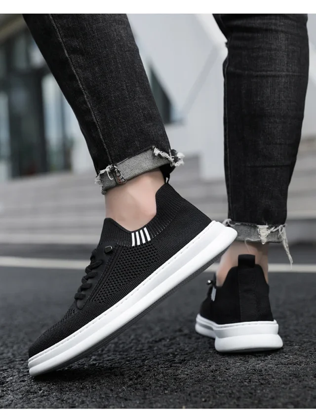 Men's 2025 Mesh Slide-On Skater Shoes Detail