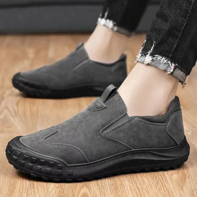 Men's Canvas Slip-On Work Driving Shoes