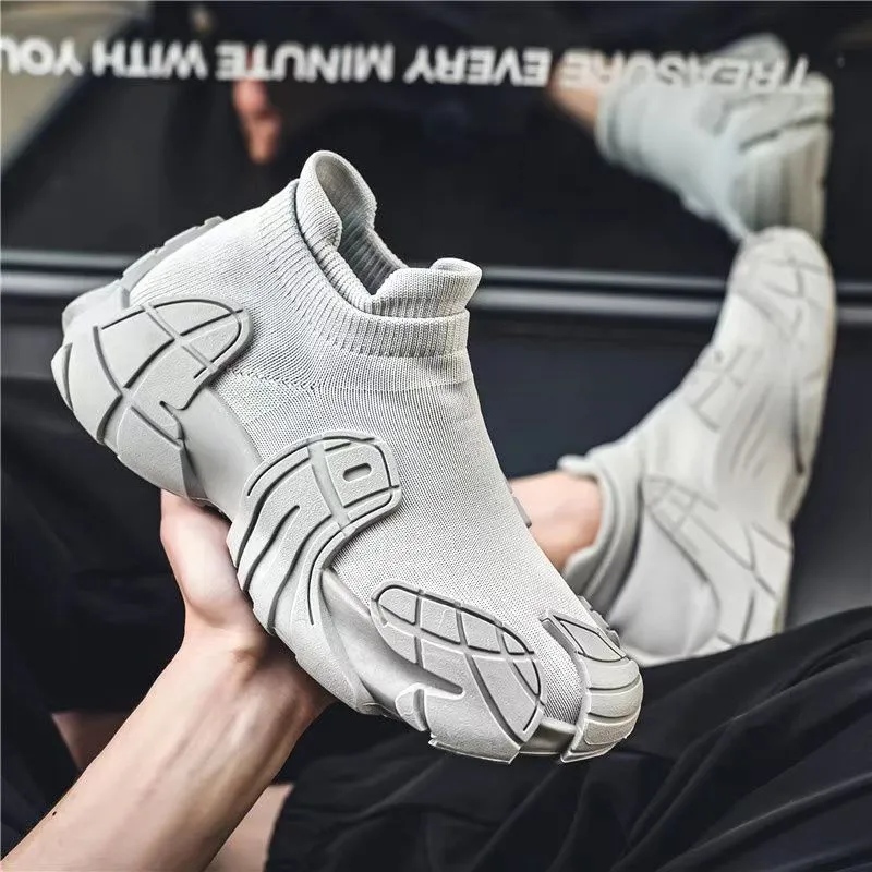 Men's 2025 Breathable Knit Sneakers Youth Street Chunky Soles
