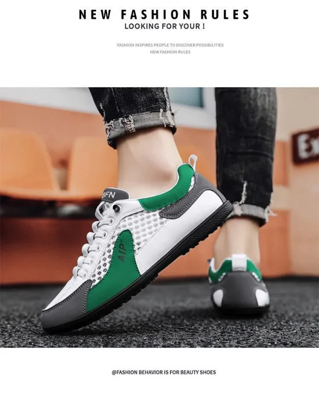 Men's Breathable Slip-On Mesh Slippers Detail