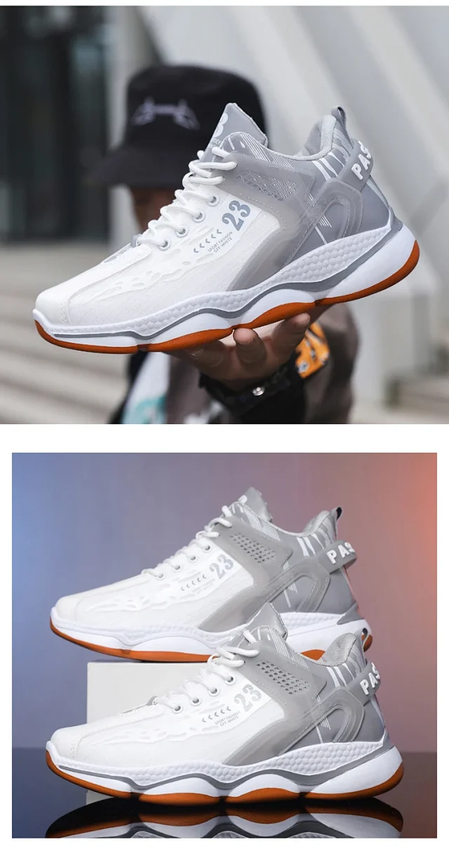 Men's Chunky Lightweight Trendy Dad Sneakers Detail