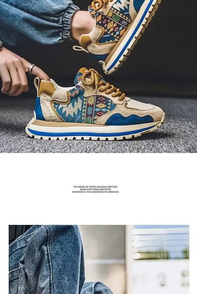 Men's Trendy Platform Sneakers 2025 Detail