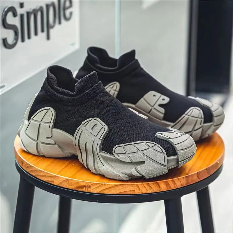 Men's 2025 Breathable Knit Sneakers Youth Street Chunky Soles