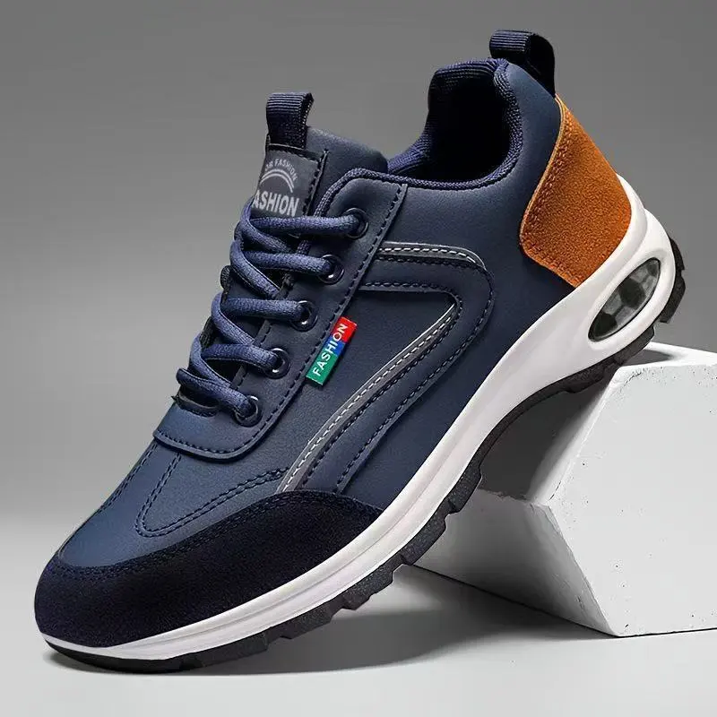 Leather Two-Tone Unisex Trainers 2025 Big Size