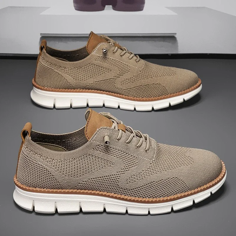 Men's Flyknit Breathable Running Sneakers