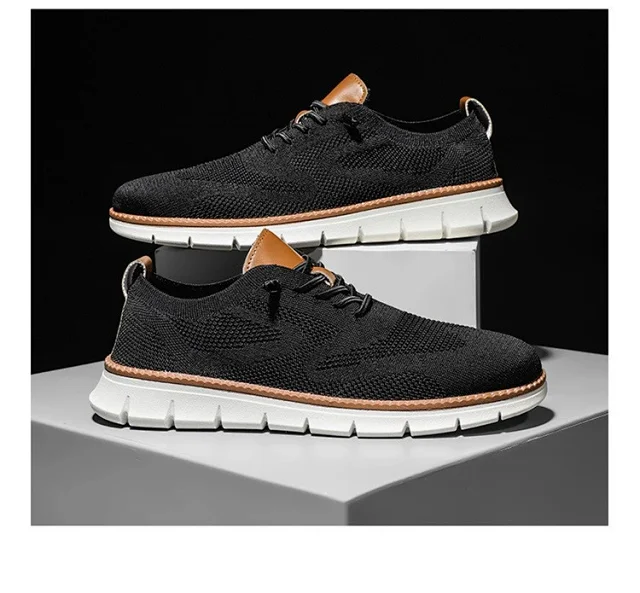 Men's Flyknit Breathable Running Sneakers Detail