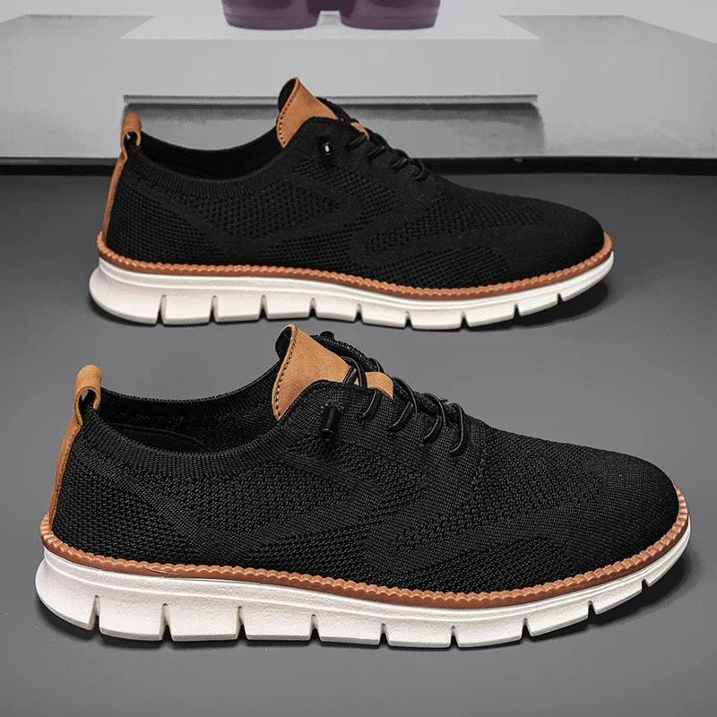 Men's Flyknit Breathable Running Sneakers