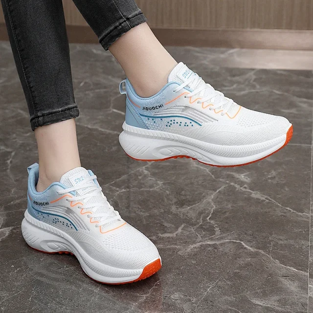 SS25 Women's Mesh Running Shoes White Detail