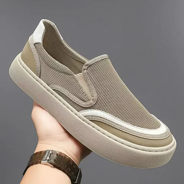 Men's 2025 Summer Mesh Slip-On Driving Shoes Detail