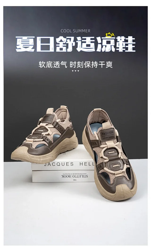 Men's Summer Beach Sandals Breathable Waterproof Detail