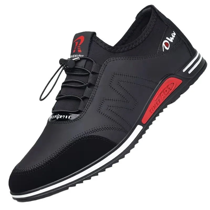 2025 Men's Casual Leather Shoes - Korean Style Breathable