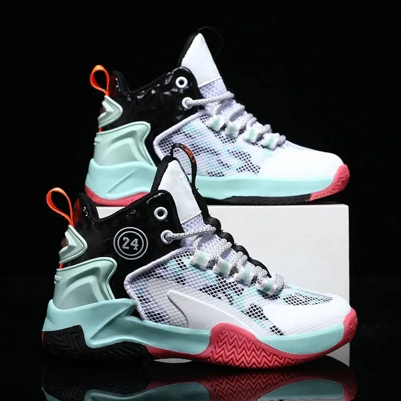 2025 Summer Boys Snap-button Basketball Running Shoes