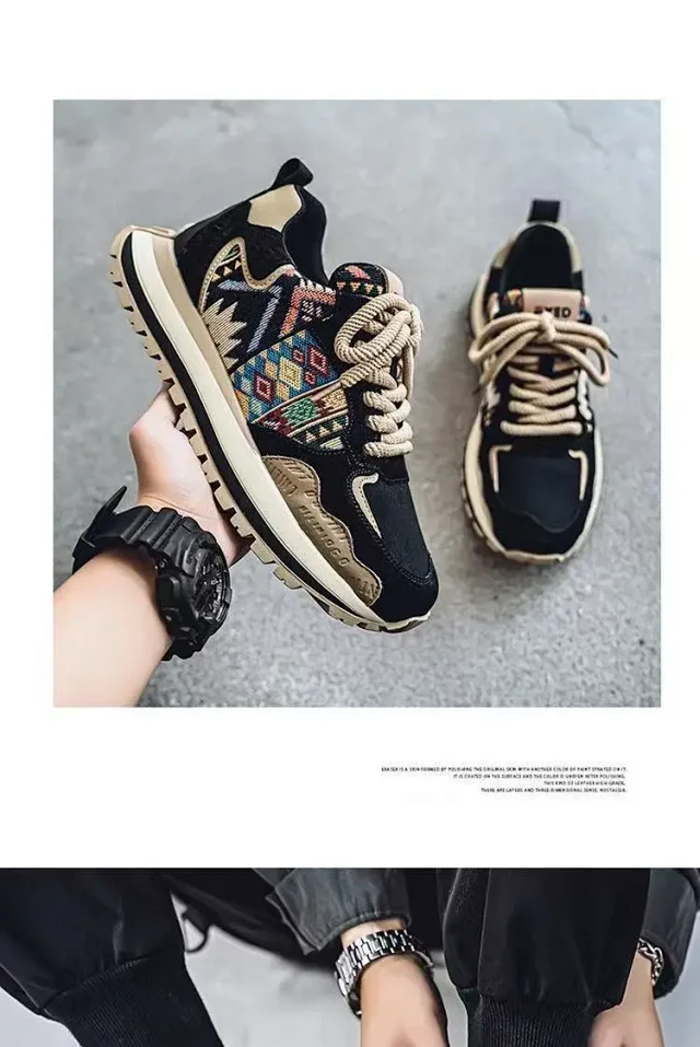 Men's Trendy Platform Sneakers 2025 Detail