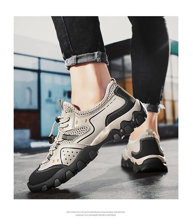 Men's Stitched Outdoor Web Shoes Summer 2025 Detail