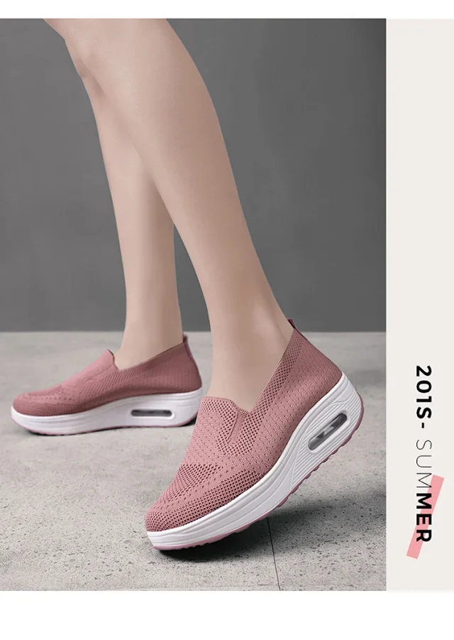 Women's Mesh Yeezy-Inspired Jelly Sole Casual Sneakers Detail