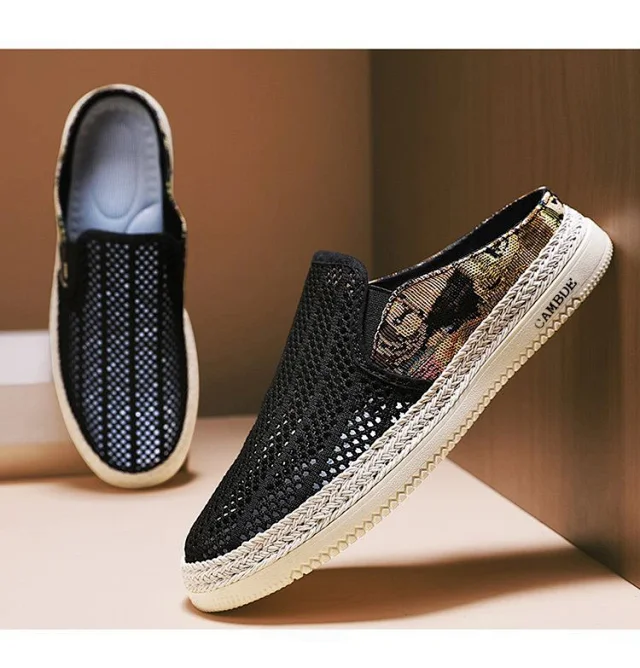 Men's Perf Slip-On Designer Sneakers Detail