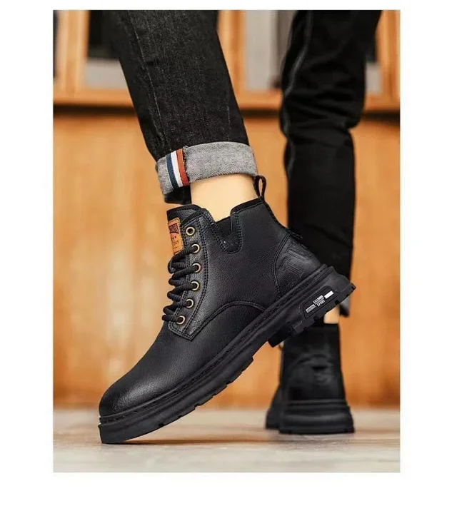 Men's High-top Vintage Work Boots New Detail