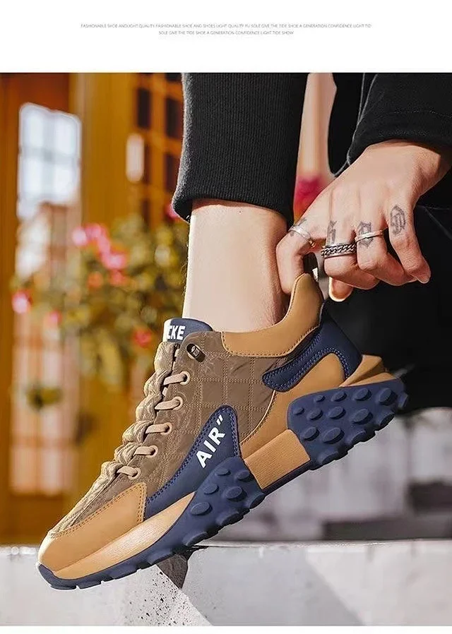 Men's Chunky Low-Top Running Sneakers Detail