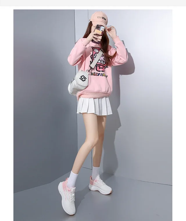 Women's Korean Style Breathable Flyknit Casual Running Sneakers Detail