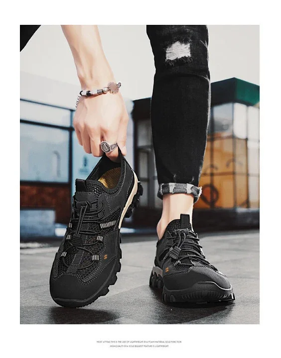 Men's Stitched Outdoor Web Shoes Summer 2025 Detail